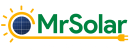 Mr Solar logo white PNG